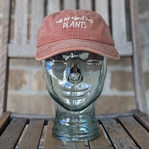NWOT Primitives By Kathy Ask Me About My Plants Dad Hat Ball Cap Terracotta